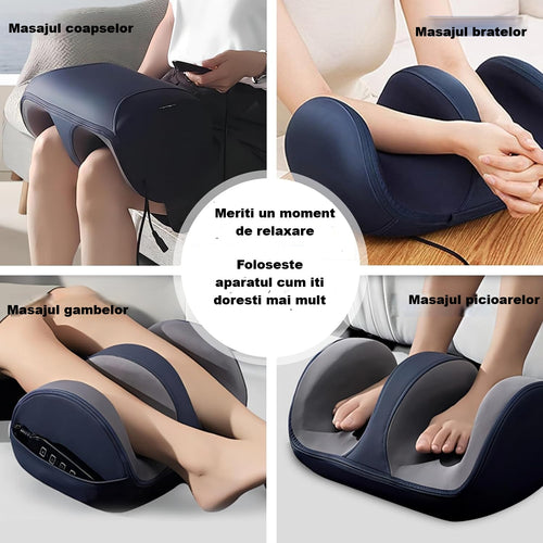 Aparat de masaj Shiatsu Master Pro 4 în 1, 4 zone, telecomandă
