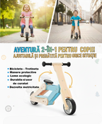 Bicicleta Fara Pedale 2 in 1 EasyRide – Bicicleta + Trotineta