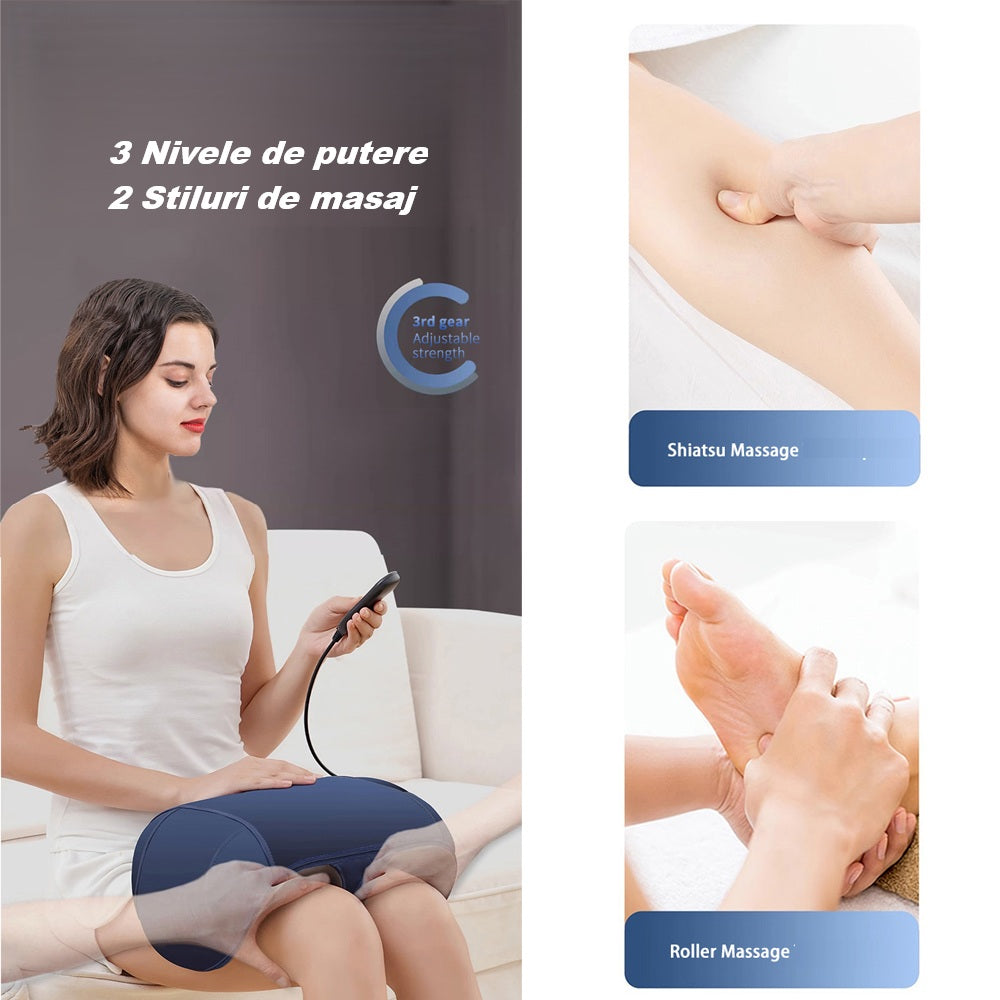 Aparat de masaj Shiatsu Master Pro 4 în 1, 4 zone, telecomandă